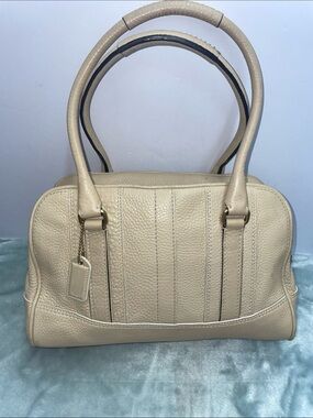 Vintage Coach ‘Hamptons’ Pebbled Leather Satchel